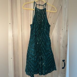 Green sequin cocktail dresse size 9/10